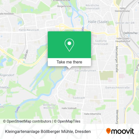 Карта Kleingartenanlage Böllberger Mühle