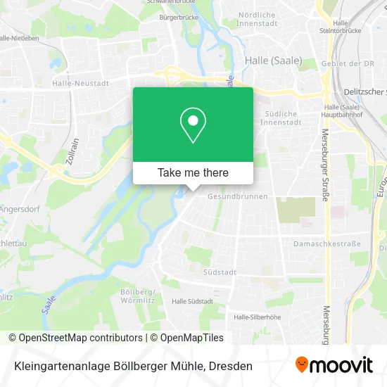 Карта Kleingartenanlage Böllberger Mühle