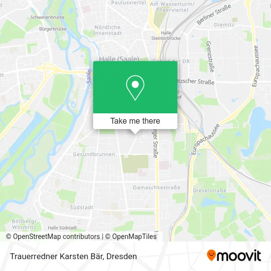 Карта Trauerredner Karsten Bär