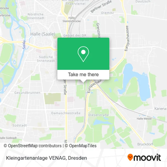 Карта Kleingartenanlage VENAG