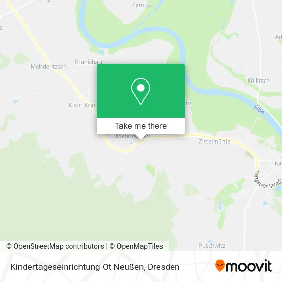 Карта Kindertageseinrichtung Ot Neußen