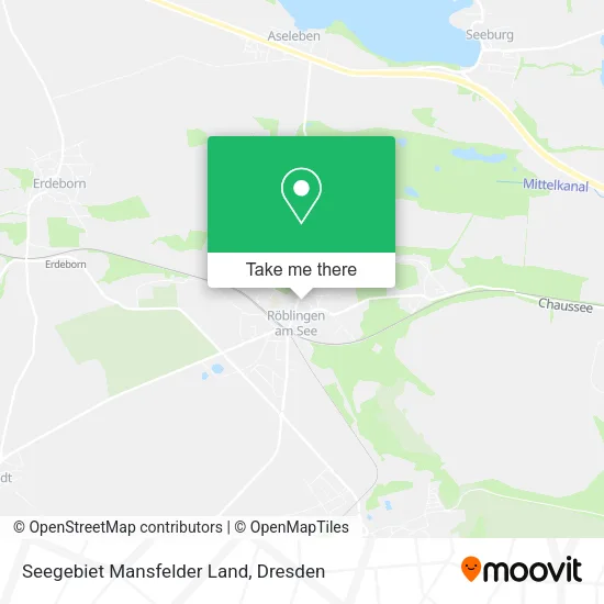 Карта Seegebiet Mansfelder Land
