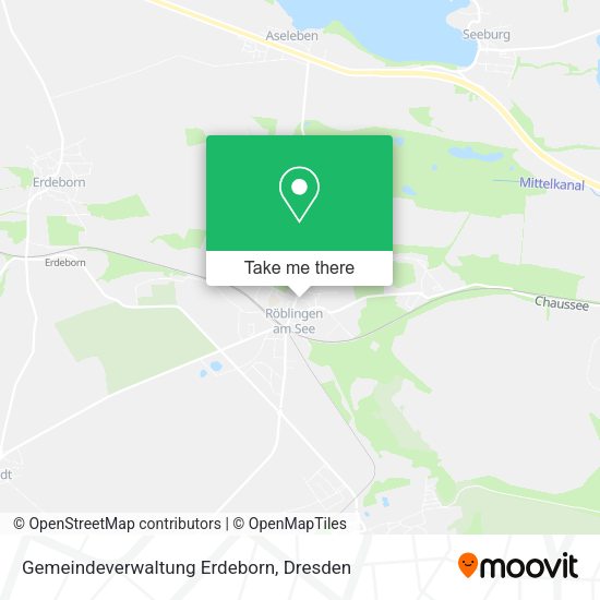 Карта Gemeindeverwaltung Erdeborn