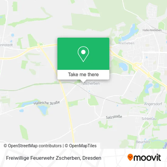 Карта Freiwillige Feuerwehr Zscherben