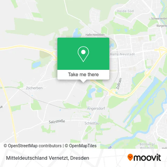 Карта Mitteldeutschland Vernetzt