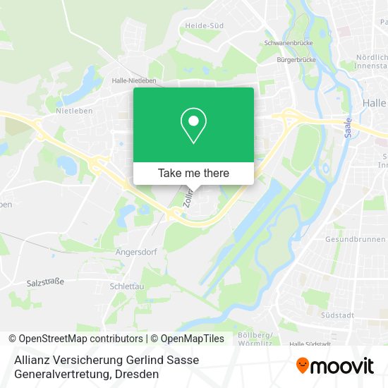 Карта Allianz Versicherung Gerlind Sasse Generalvertretung