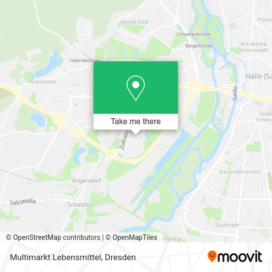 Карта Multimarkt Lebensmittel