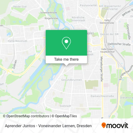 Карта Aprender Juntos - Voneinander Lernen