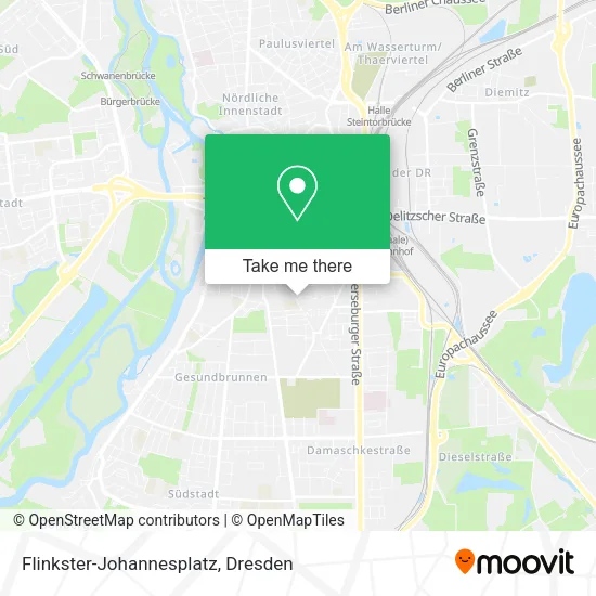 Карта Flinkster-Johannesplatz