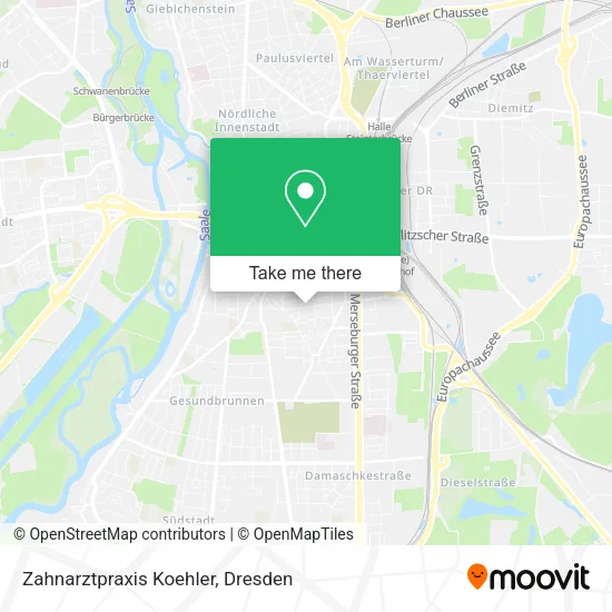 Карта Zahnarztpraxis Koehler