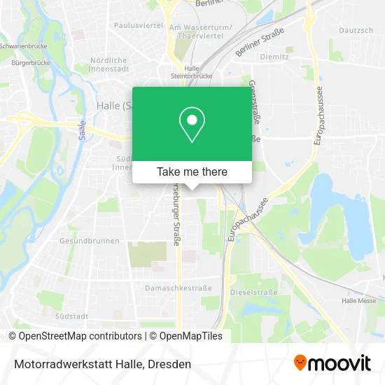 Карта Motorradwerkstatt Halle