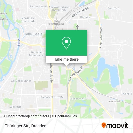 Карта Thüringer Str.
