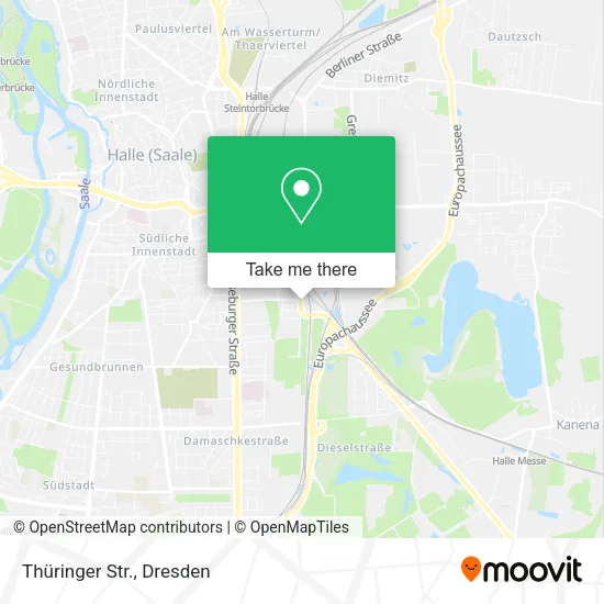 Карта Thüringer Str.