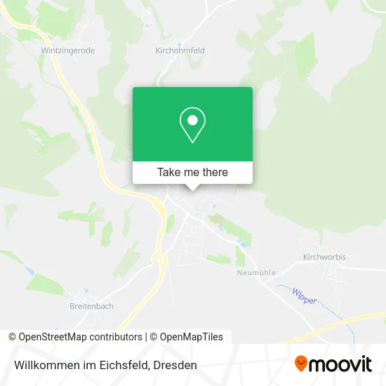 Карта Willkommen im Eichsfeld