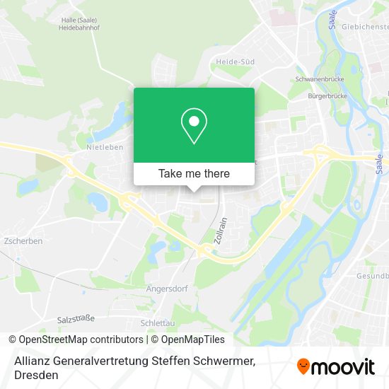 Карта Allianz Generalvertretung Steffen Schwermer