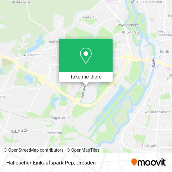 Карта Hallescher Einkaufspark Pep
