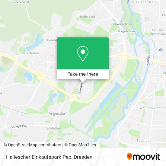 Карта Hallescher Einkaufspark Pep