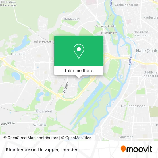 Карта Kleintierpraxis Dr. Zipper