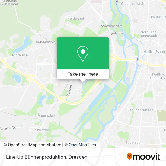 Карта Line-Up Bühnenproduktion