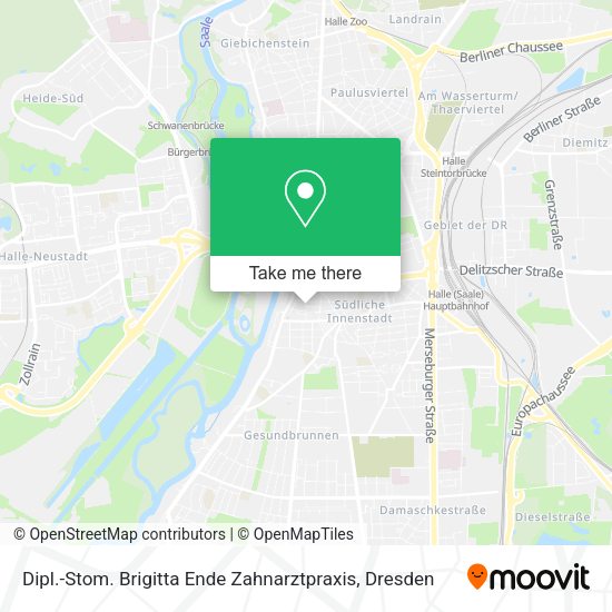 Карта Dipl.-Stom. Brigitta Ende Zahnarztpraxis