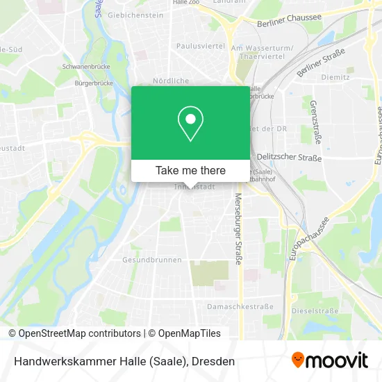 Карта Handwerkskammer Halle (Saale)