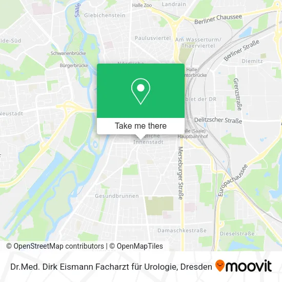 Карта Dr.Med. Dirk Eismann Facharzt für Urologie