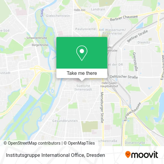 Карта Institutsgruppe International Office