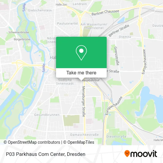 Карта P03 Parkhaus Com Center