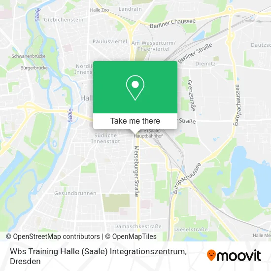 Карта Wbs Training Halle (Saale) Integrationszentrum