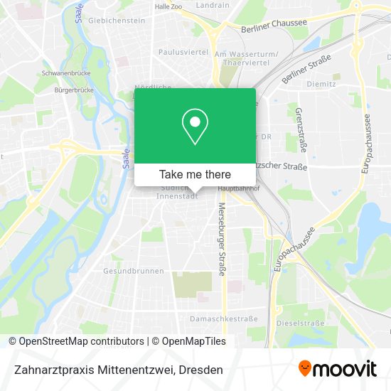 Карта Zahnarztpraxis Mittenentzwei