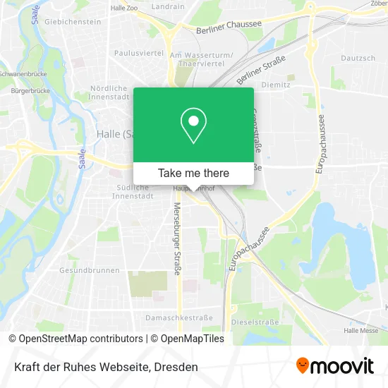 Карта Kraft der Ruhes Webseite