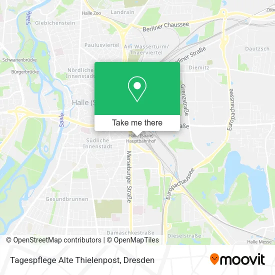 Карта Tagespflege Alte Thielenpost