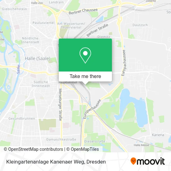 Kleingartenanlage Kanenaer Weg map