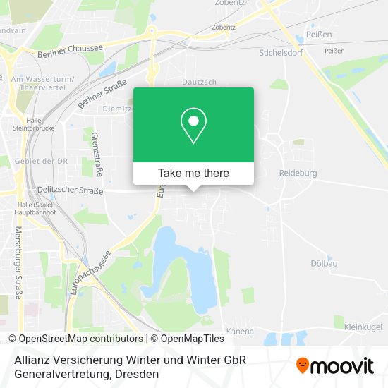 Карта Allianz Versicherung Winter und Winter GbR Generalvertretung