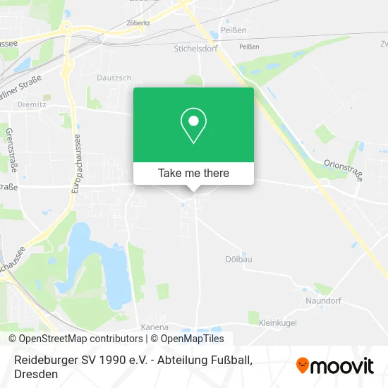 Карта Reideburger SV 1990 e.V. - Abteilung Fußball