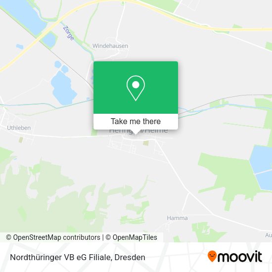 Карта Nordthüringer VB eG Filiale
