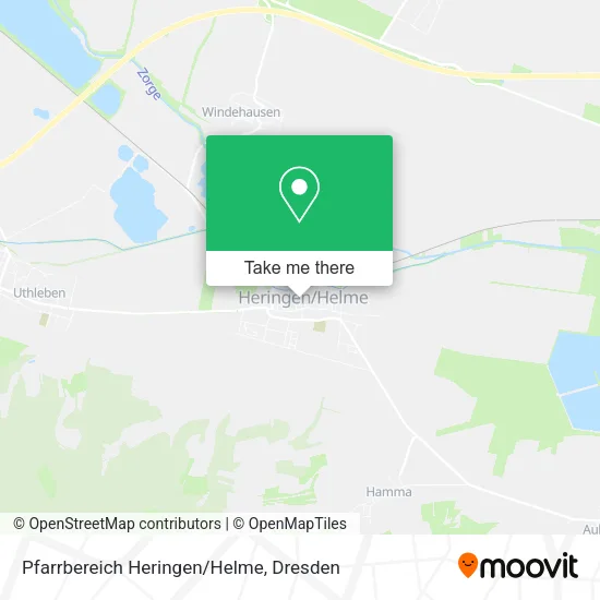 Карта Pfarrbereich Heringen/Helme