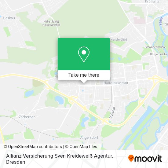 Карта Allianz Versicherung Sven Kreideweiß Agentur