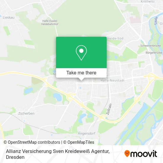 Карта Allianz Versicherung Sven Kreideweiß Agentur