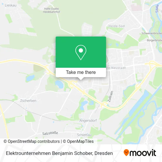 Карта Elektrounternehmen Benjamin Schober