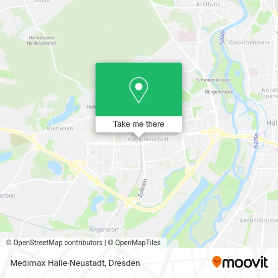 Карта Medimax Halle-Neustadt