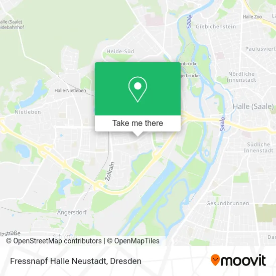 Карта Fressnapf Halle Neustadt