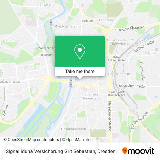 Карта Signal Iduna Versicherung Grit Sebastian