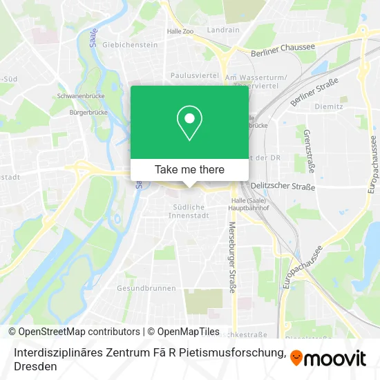 Карта Interdisziplinãres Zentrum Fã R Pietismusforschung