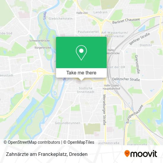 Карта Zahnärzte am Franckeplatz