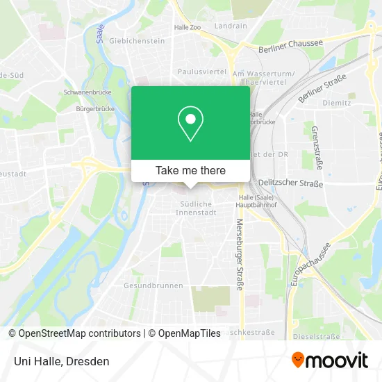 Карта Uni Halle