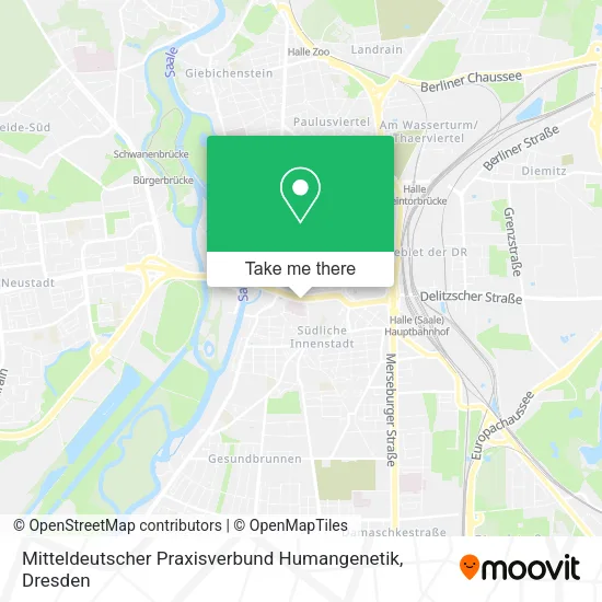 Карта Mitteldeutscher Praxisverbund Humangenetik