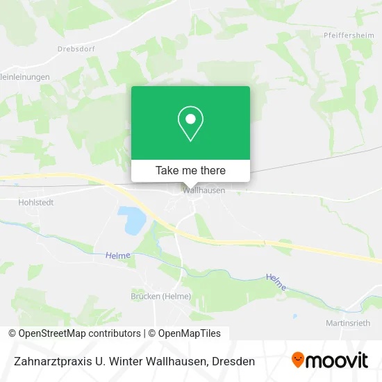 Карта Zahnarztpraxis U. Winter Wallhausen
