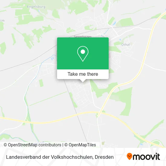 Карта Landesverband der Volkshochschulen