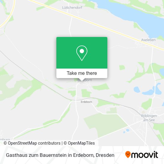 Карта Gasthaus zum Bauernstein in Erdeborn